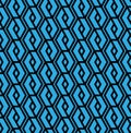 Colorful geometric overlay seamless pattern, symmetric endless v