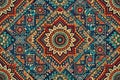 Colorful Geometric Pattern Design, Seamless Texture, Ethnic Style Background Royalty Free Stock Photo