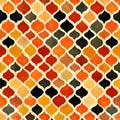 A colorful geometric pattern featuring a mosaic of warm tones in an elegant design Royalty Free Stock Photo