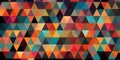 colorful geometric pattern with a retro feel two generative AI