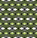 Colorful geometric seamless pattern, symmetric endless vector ba