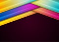 Colorful geometric smooth stripes abstract background