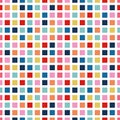 Colorful Geometric Square Vector Repeat Background