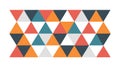 Colorful Geometric Triangle Pattern, vector design Generative AI Royalty Free Stock Photo