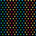 Colorful geometric triangular seamless vector pattern