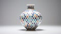 Colorful Geometric Vase With Precious Materials And Exquisite Craftsmanship