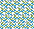 Colorful geometric zigzag seamless pattern, symmetric endless ve Royalty Free Stock Photo