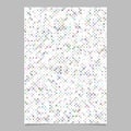 Colorful geometrical diagonal rounded square pattern brochure background Royalty Free Stock Photo