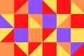 Colorful geometry squares and triangles shape design