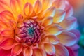 Colorful gerbera daisy covered with water drops. Gerbera flower close up on turquoise background. Macro photography. Natural Royalty Free Stock Photo