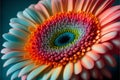 Colorful gerbera daisy flower close-up macro photography