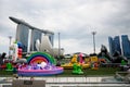 Colorful giant balloons at Singapore Art-zoo event