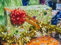 Colorful gift boxs background Royalty Free Stock Photo