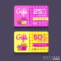 Colorful Gift card Design Template