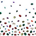 Colorful glamour shiny stones sparkling jewelry glitters gems