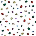 Colorful glamour shiny stones sparkling jewelry glitters gems