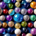 Colorful Glass Balls created with Generative AI Royalty Free Stock Photo