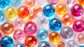 Colorful glass beads close up Royalty Free Stock Photo