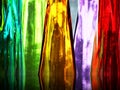 Colorful glass bottles Royalty Free Stock Photo