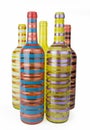 Colorful glass bottles Royalty Free Stock Photo