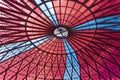 Colorful glass ceiling in the building Royalty Free Stock Photo