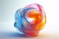 Colorful Glass 3D Object Abstract Art - AI Generated