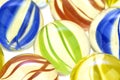 Colorful glass marbles, close up Royalty Free Stock Photo