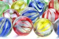 Colorful glass marbles Royalty Free Stock Photo