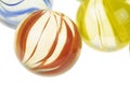 Colorful glass marbles, macro shot Royalty Free Stock Photo