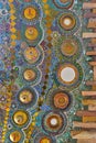 Colorful glass mosaic art,abstract wall background. Royalty Free Stock Photo