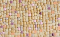 Colorful glass mosaic wall art background Royalty Free Stock Photo