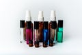 Colorful Glass Roller Bottles Spray Bottles and sample drams