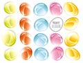 Colorful glass shape abstract background