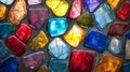 Colorful Glass Stones Mosaic Pattern Design Royalty Free Stock Photo