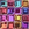 Colorful glass tiles Royalty Free Stock Photo
