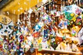 Colorful glass wind chimes Royalty Free Stock Photo