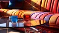 Colorful Glasses On Coffee Table: A Hyper Modern And Futuristic Shot