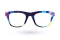 Colorful glasses frame icon simbol Royalty Free Stock Photo