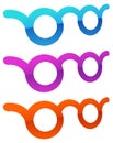 Colorful glasses vision, optician, optometry concept icon