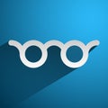Colorful glasses vision, optician, optometry concept icon