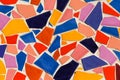 Colorful glazed tile