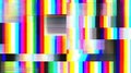 Colorful Glitch Art Pattern With Bright Bars And Static Distortion. Perfect For Technology, Digital Error Or Retro-Themed Design Royalty Free Stock Photo