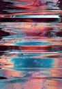 Colorful glitch background noise wet dirty display
