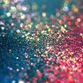 Colorful glitter background with bokeh for carnival Royalty Free Stock Photo