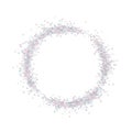 Colorful glitter circle isolated on white background Royalty Free Stock Photo