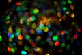 Colorful glitter lights background. Defocused bokeh. Lights texture. Blurred boke light background. Abstract bokeh Royalty Free Stock Photo