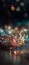 Colorful glitter sparkling background wallpaper. 3D effect Royalty Free Stock Photo