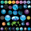 Colorful globes Royalty Free Stock Photo