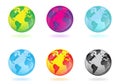 Colorful globes Royalty Free Stock Photo