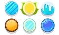Colorful Glossy Balls Set, Shiny Buttons, Game User Interface Assets Vector Illustration Royalty Free Stock Photo